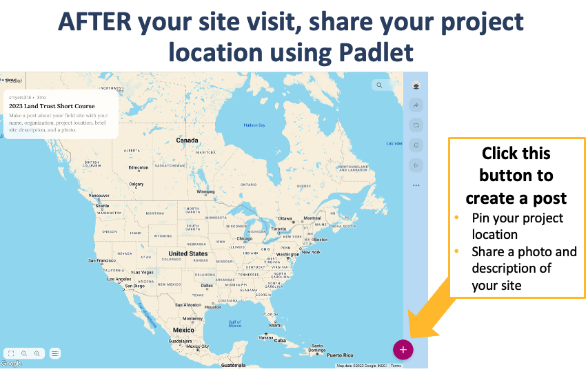 Map of padlet application