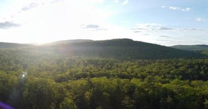 Landscape view of the Kezar Corridor Lands conserved by GLLT