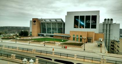 Front view of science museum