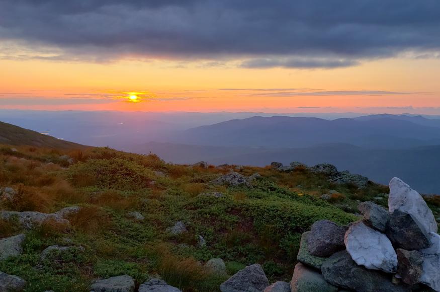 Sunset from around Madison Spring Hut